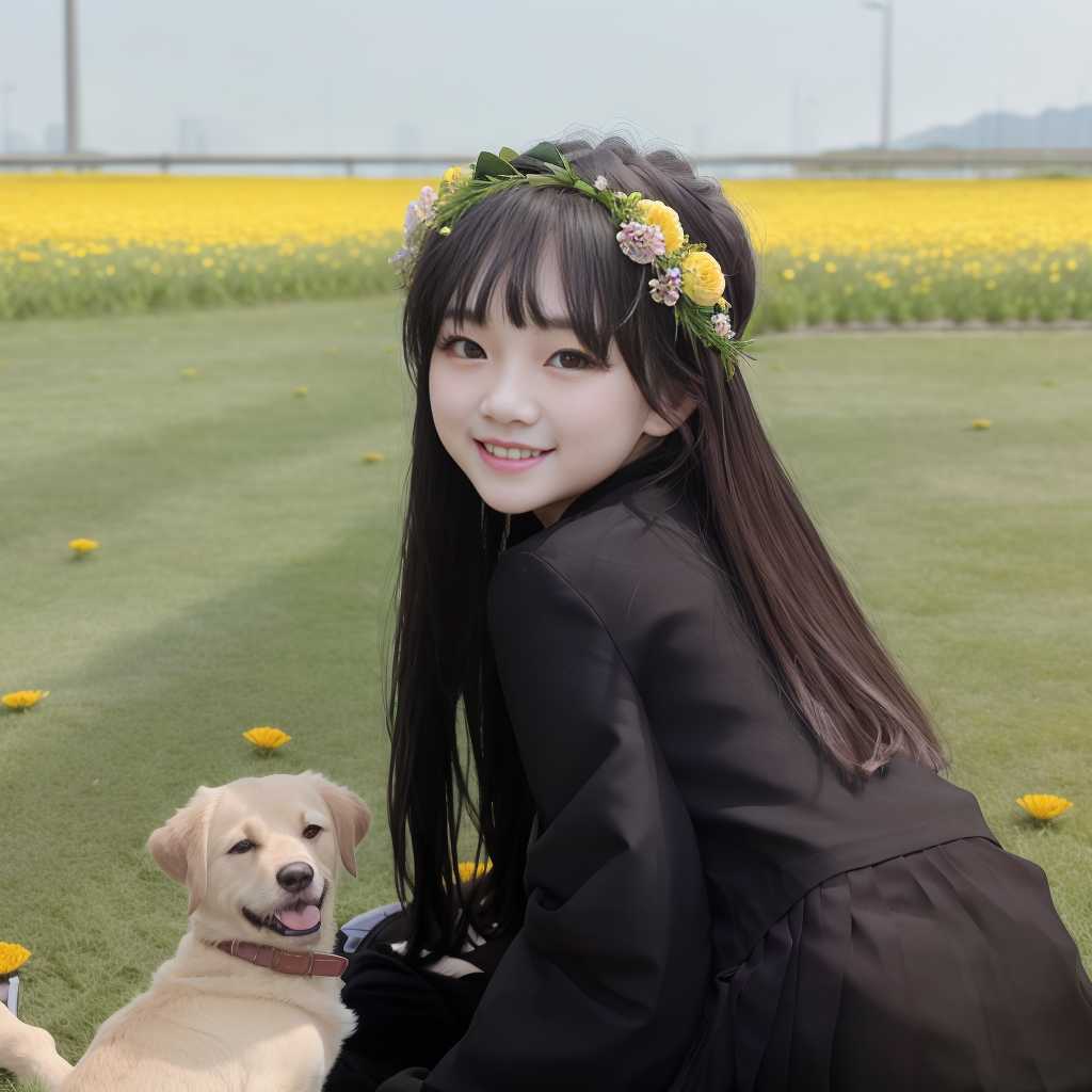 00768-2411341668-On a grassy field filled with blooming flowers, two Chinese gir.png